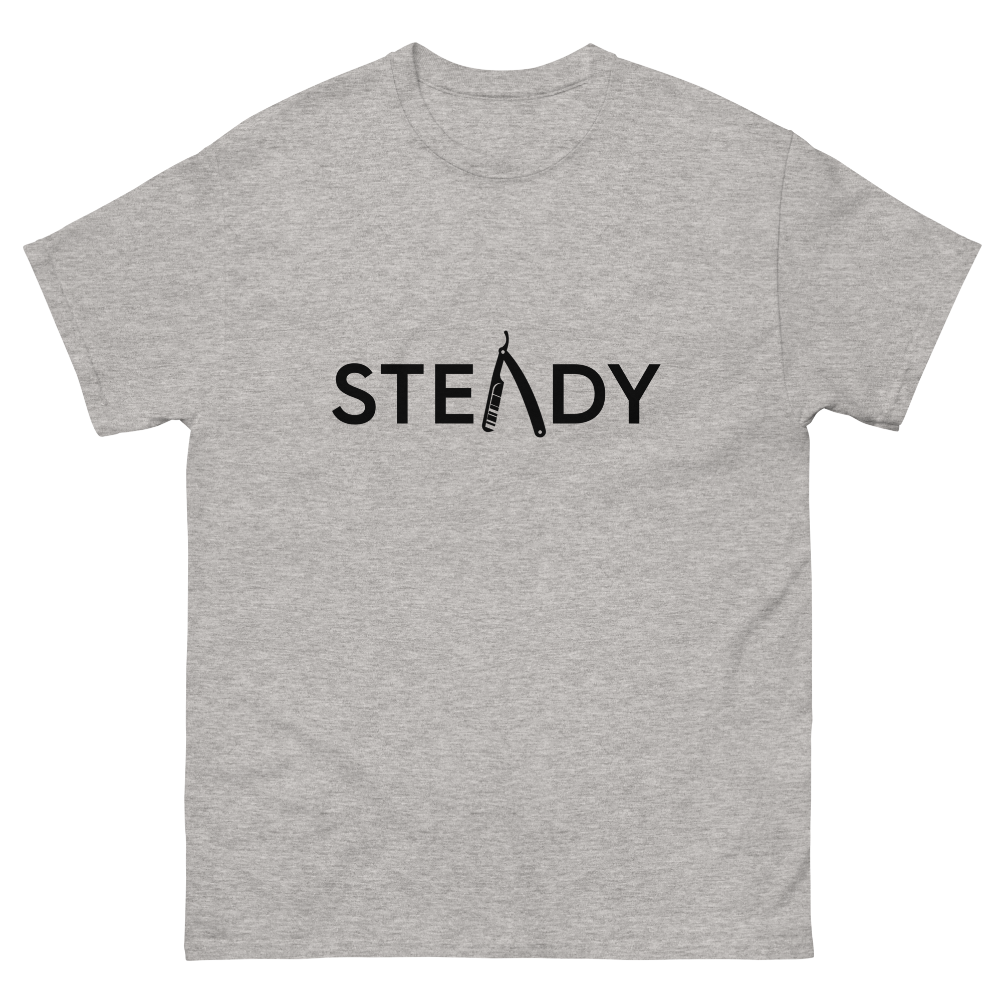 Steady Bladez Tee Shirt (Gray & Black)