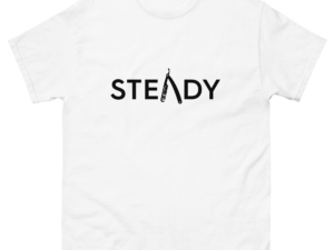 Steady Bladez Tee Shirt (White & Black)