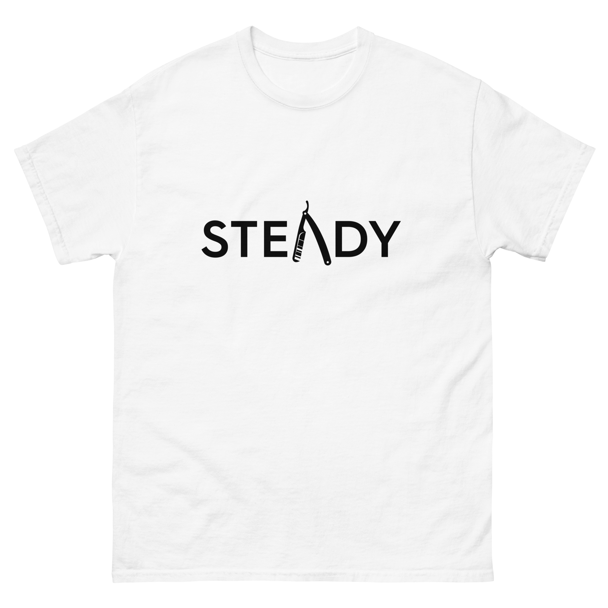 Steady Bladez Tee Shirt (White & Black)